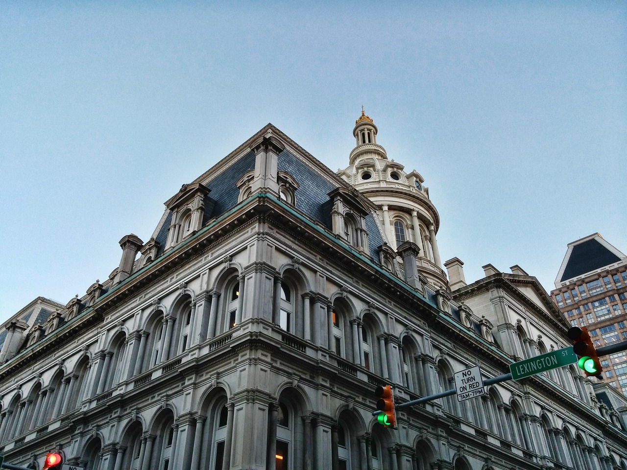 Federal Hill street and buildings in Baltimore